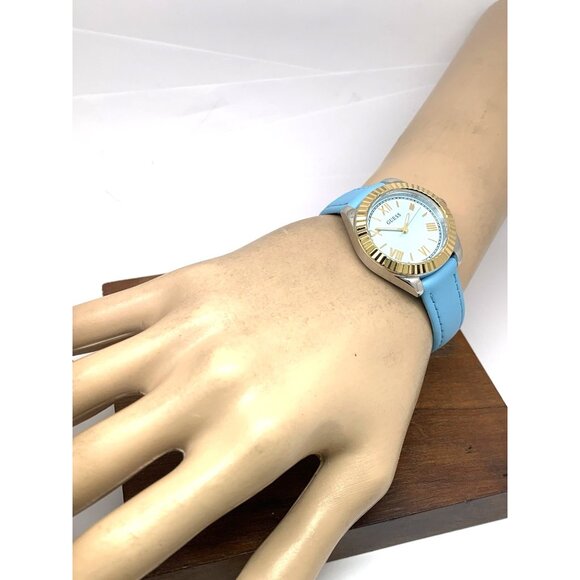 Guess Women\'s Watch GW0687L4 Mini Luna Quartz Blue Dial Leather Strap 30mm main image 13